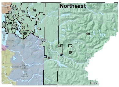 Image map of SE district
